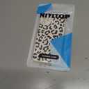 NITITOP Compatible with iPhone 11 Case Aesthetic Cute Leopard Print Pattern for Women Girls Men Trendy Slim Fit TPU Bumper Silicone Shockproof Full Camera Protection Cover - Black White