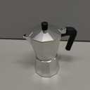 Mongdio Stovetop Espresso Maker Moka Pot, Stove Top Cuban Coffee Maker, Italian Greca Mocha Pot, 6 Espresso Cups, 10 oz - Silver