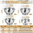 Maxdot 2 Pack 12 Quart Heavy Duty Stainless Steel Colander with Footed Base and Handles Pasta Spaghetti Berry Fruit Vegetable Kitchen Food Strainer Basket(37.9 cm/14.9 inch)