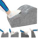 OpyTikar Foot Rest for Under Desk at Work.Multifunctional 3-Tier Foot Stool,with Washable Footrest.for Under Desk,Office Chair Gaming Chair & Sofa,Leg Elevation Pillow,Supports Posture -Dark Grey