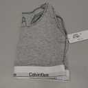 Calvin Klein Women's Modern Cotton Unlined Wireless Bralette (1X, Grey Heather)