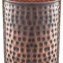 Monarch Abode Kitchen Utensil Holder Hand Hammered Metal Antique Copper Utensil Holder, Decorative Utensil Crock for Kitchen Counter, Cooking Tool and Spatula Holder for Countertop, Caddy Organizer