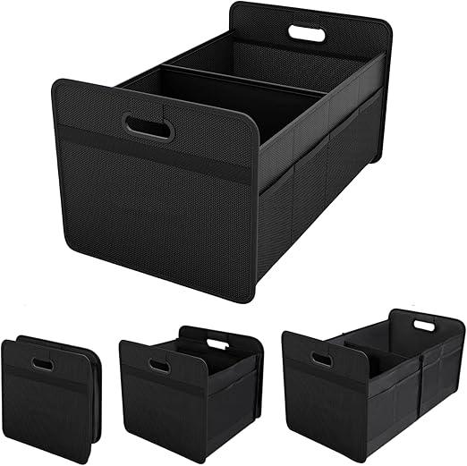 Yesod Car Trunk Organizer for SUV - Versatile Truck Bed Organizer Medium (22"x14"x12") Car Storage Organizer, Collapsible Multi Compartment Black