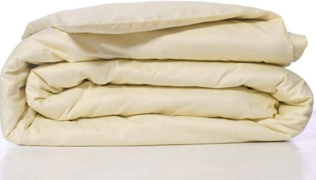 Duvet Cover 100% Egyptian Cotton Luxurious 600 Thread Count - 90 X 90- All Season Comfort - Hotel Quality Softness - Zipper Closure & Corner Ties - Ivory Solid