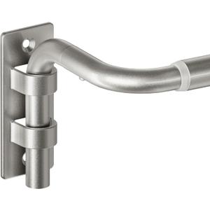 ENJOYBASICS Blackout Curtain rod for windows 66 to 120, Wrap Around Curtain Rods for Bedroom, Living Room, Adjustable from 30 to 129 Inches, Nickel