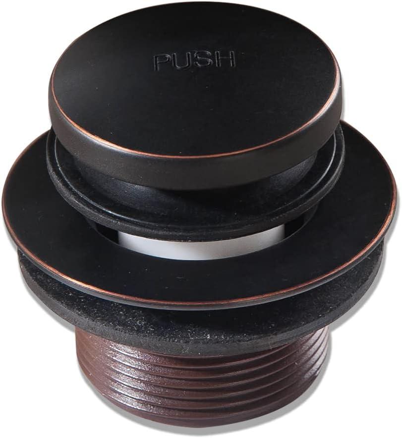 Tip-Toe Bathtub Drain Stopper with ABS Plastic Bushing, Fits in 1-1/2 Inch or 1-3/8 Inch Inner, Easy to Install, Venetian Bronze