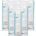 ForPro Premium Stitched Cotton Rounds, 100% Pure Cotton Pads for Removing Makeup, Nail Polish, and Cleansing Face, Pack of 6, Counts 600