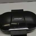 Electric Waffle Maker Heart-Shaped: 2 Non-Stick double-Side Heating Plates with 5-Setting Adjustable Browning Control for Fast Heating - No Flip Design & Compact Storage for Busy Families