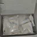 Amerdeco 10 Pack Brushed Gold Cabinet Knobs 1.46 Inch(37mm) Single Hole Cabinet Handles Rectangle Dresser Knobs Drawer Knobs and Pulls for Bathroom Cabinets ZH0067