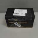 Partsam 2Pcs Glass Watermelon Lights [Patented] Clear Lens Red LED Side Marker Turn Signal Lights with Bezel Replacement for Kenworth Peterbilt Freightliner Truck