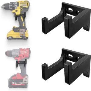 2pcs Power Tool Organizer,Heavy Duty Pegboard Wall Organizer,Stainless Steel, Electric Drill Storage Rack,Perfect for Storage Garages, Homes, Sheds, Workshops, Backyard Shops, etc.