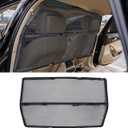 Car Dog Barrier Net for Large SUV Trunk 56" More Coverage Car Pet Back Seat Divider with See Through Mesh Cargo Area Gate for Dog Black (Large)