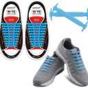 HOMAR No Tie Shoelaces for Kids and Adults Stretch Silicone Elastic No Tie Shoe Laces, Adult Size