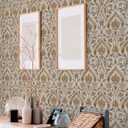 NuWallpaper, Isle Blue Peel and Stick Wallpaper, Traditional, Self-Adhesive, 20.5-in x 18-ft