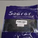 Soarer Black Ostrich Feather Trim - 2Yards 5-7inch Feathers Fringe Trim for DIY Sewing Clothing, Jewelry, Halloween Home Party(Black)