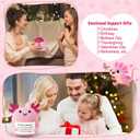 Positive Gifts for Women, Birthday Graduation Teacher Appreciation Gifts for Girls Friends Daughter Sister Teens Coworker, Emotional Inspirational Support Cheer Up Handmade Crochet Axolotl Desk Decor