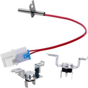 AGM30045804 Dryer Thermistor and Thermostat Kit, 6323EL2001B Dryer Thermistor, 6931EL3003C 6931EL3004B High Limit Thermostat, Fit for L.G Ken-More AP7206815 PS16732335