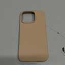 ORNARTO Compatible with iPhone 16 Pro Case 6.3", Slim Liquid Silicone 3 Layers Soft Gel Rubber Shockproof Protective Cover with Anti-Scratch Microfiber Lining-Nude Taupe