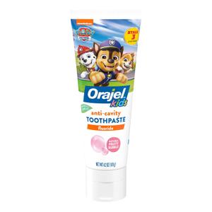 Orajel Kids Paw Patrol Anti-Cavity Fluoride Toothpaste, Natural Fruity Bubble Flavor, 4.2oz Tube (4.2 Ounce (Pack of 1))