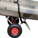 BKC UH-KC271 Two-Wheeled Cart for Kayaks, Stand Up Paddle Boards, Canoes - Easy Overland Transport at the Lake, Beach, or Reservoir