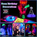 9 Pcs Glow Party Birthday Centerpieces Neon Birthday Decorations Fluorescent Birthday Table Decorations Colorful Neon Party Table Decoration Table Toppers Neon Birthday Party Supplies for Party Favors
