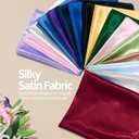 Homiest Burgundy Satin Fabric by The Yard, 5 Yards x 58 Inch Charmeuse Satin Fabric Silky & Shiny Cloth Fabric, Smooth Bridal Satin Fabric for Wedding Dress, Clothing Making, DIY Crafts, Sewing