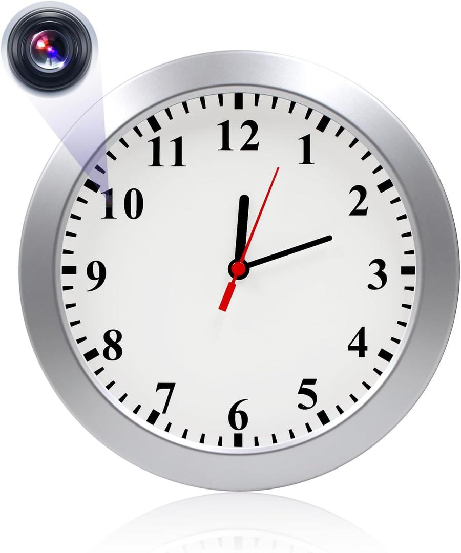 Hidden Camera 1080P HD Video Recorder with Motio Detection Loop Recording Security Nanny Cam Video-Only Camera for Home/Office, No WiFi Function