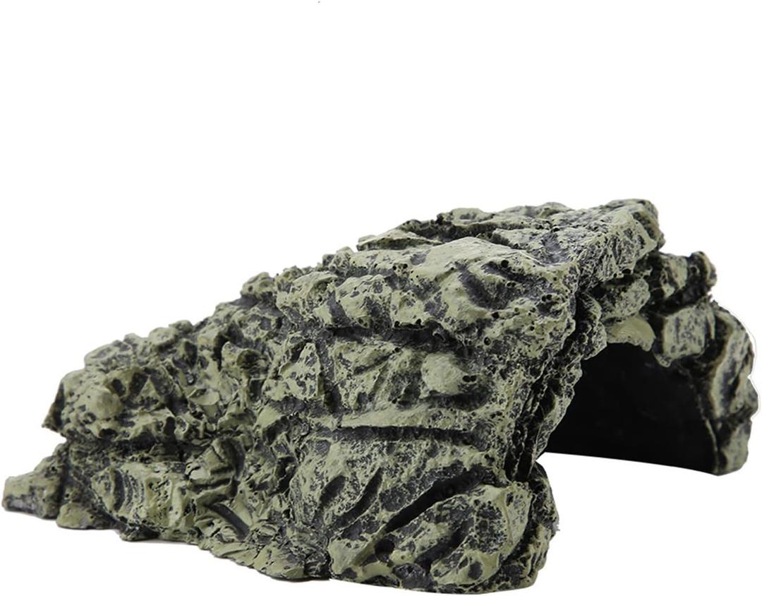 Marhynchus Hide Reptile Retiling Ornament Cave, Non Resin to Hide The Aquarium, Decoration Simulation (#2) (Db-025b Medium Turtle Cave)