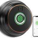 GeekTale Smart Locks for Front Door, Fingerprint Deadbolt Lock with App, Keyless Entry Door Lock, Auto Lock, Black