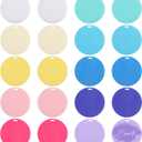 CHGCRAFT 20 Pcs 10 Colors 3 Inch Acrylic Circle Blanks with Hole, Multicolor Unfinished Round Plastic Sheets for Vinyl Cutting DIY Projects Painting Sign