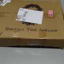 Fovths 1 Pack 9 Feet Christmas Norfolk Garlands Set Green Artificial Winter Pine Garlands Light String Faux Greenery Garland Pine Garland for Xmas Holiday Home Indoor Decor, Green