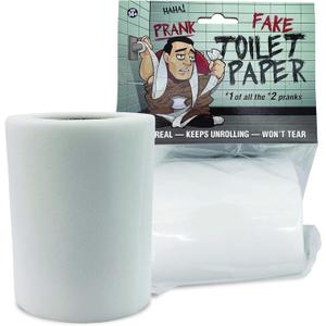 No Tear Prank Toilet Paper - Impossible to Rip Gag for Adults and Kids