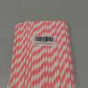 150 Packs Pink Paper Straws Drinking Disposable Stripe Straws Bulk qiqee