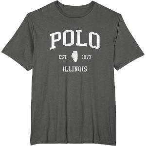 Polo IL Vintage Athletic Sports JS01 T-Shirt, 3XL, Grey