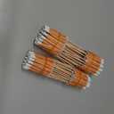100 Pcs Brown Drink Umbrellas Cocktail Picks Tiki Drink Umbrella Toothpicks Cocktail Umbrellas Pick Cupcake Topper Stick for Luau Parasols Hawaiian Tiki Party Appetizers Restaurant Bar