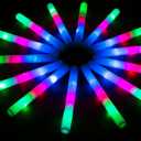 105 PCS LED Foam Glow Sticks, Glow Sticks Bulk Party Pack with 3 Modes Colorful Flashing, Glow in The Dark Party Supplies, Light Up Foam Sticks for Wedding, Glow Party, Birthday, Raves, Concert