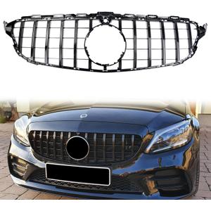 C Class Grill Front Grille for Mercedes Benz C300 C200 C250 2015 2016 2017 2018 with Camera Model, NOT Fit for C63 AMG