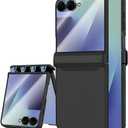 STORMTAL for Samsung Galaxy Z Flip 7 Case, Hinge Protection, Built-in Screen Protector, Wireless Charging, Shockproof, Slim Rugged Phone Protective Case for Galaxy Z Flip 7 Black