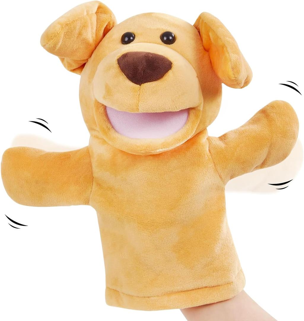 Dog Hand Puppet Puppy Muppets Plush Toys Show Developing Intelligence Gifts for Adults and Kids 10