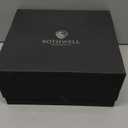 ROTHWELL 8 Slot Leather Watch Box with Valet Drawer - Luxury Case Display Jewelry Organizer, Locking Display Case Holder, Real Glass Top - Watch Box Organizer for Men & Women (Black/Grey)
