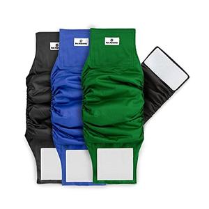 Pet Parents® Washable Belly Bands for Male Dogs (3pack) + Extendrs® of Durable Dog Diapers Male, Premium Male Dog Diapers & Dog Wraps (Small, Gentlemen)
