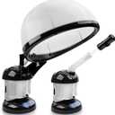 Hair Steamer Kingsteam 2 in 1 Ozone Facial Steamer, Design for Personal Care Use at Home or Salon Barber (Black)