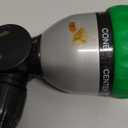 RESTMO Metal Watering Wand, Heavy Duty Garden Hose Wand with 180 Swivel Ratcheting Head, 16-Inch Hose Nozzle Sprayer with 7 Spray Patterns and Flow Control, Ideal to Water Hanging Baskets and Shrubs (Green)