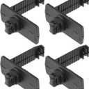 4 Pcs Car Holder Retainer Compatible for Honda for Acura, Durable Anti-Slip Plastic Black L Type Floor Mat Fixing Clips