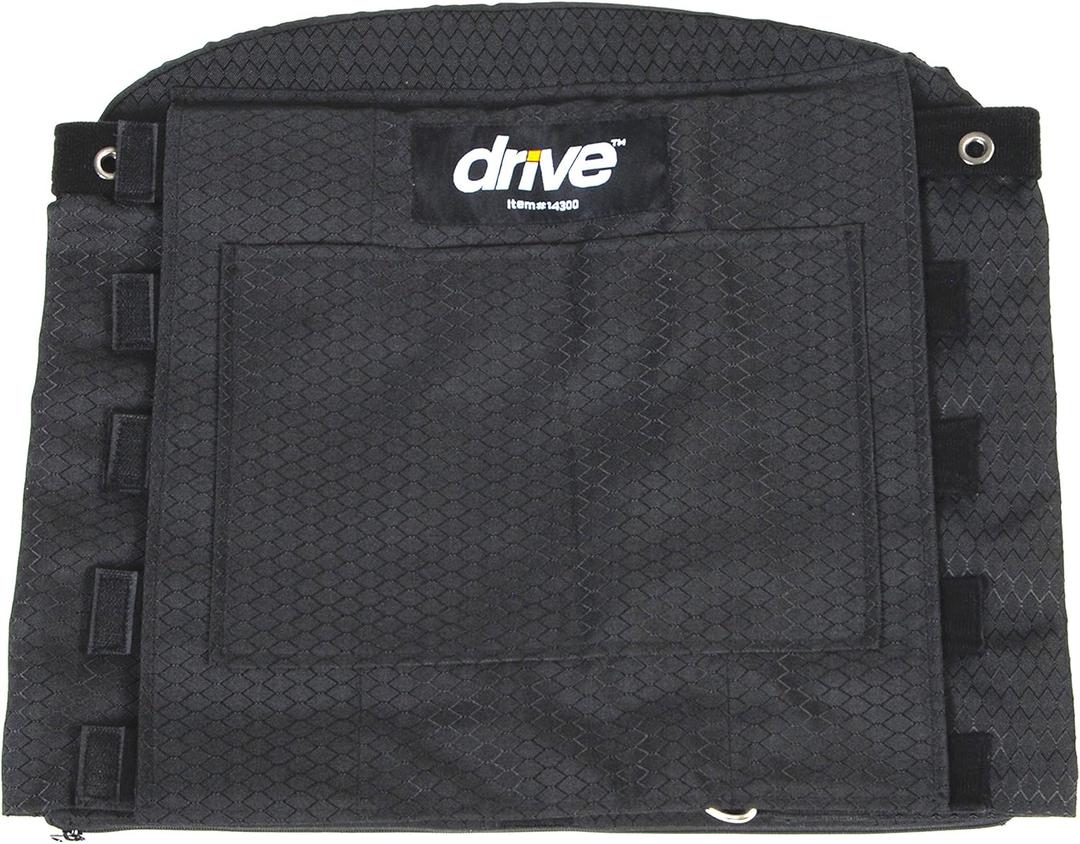 Drive Medical Adjustable Tension Back Cushions, Black, 16 21 Wheelchairs