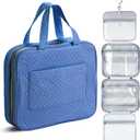 Ms. Pen- Travel Toiletry Bag Organizers, Teal, Makeup Travel Bag for Toiletries with Hanging Hook, Water-Resistant