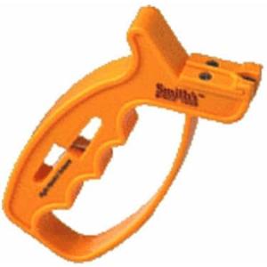 Smith's 10-Second Knife & Scissor Sharpener - Yellow - Aluminum Oxide Fine Grit - Handheld Knife Sharpener