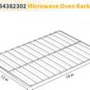 Allstare 304 Stainless Steel MHL54382302 Oven Rack Shelf Replacement Parts for LG Microwave Oven Parts Rack-Flat 19" x 13" LMV2031BD LMV2031ST LG Microwave Oven Cooking Wire Rack Inside 1 Pack
