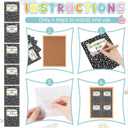 2 x Fuutreo 72 Pcs Composition Notebook Classroom Decorations Classroom Bulletin Board Decor Bulletin Boards Cutouts Composition Cover Paper Whiteboard Decor