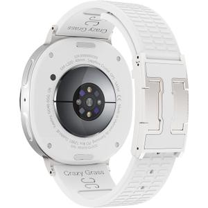 Sport Silicone Band Compatible with Samsung Galaxy Watch 8 Band 40mm 44mm/Galaxy Watch 8 Classic 46mm(2025), Soft Silicone Replacement Strap with Magnetic Buckle for Galaxy Watch 8 Women Men